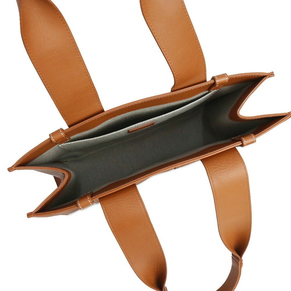 Chloe Woody Medium Tote Bag Calfskin Leather Brown - Picture 3 of 13